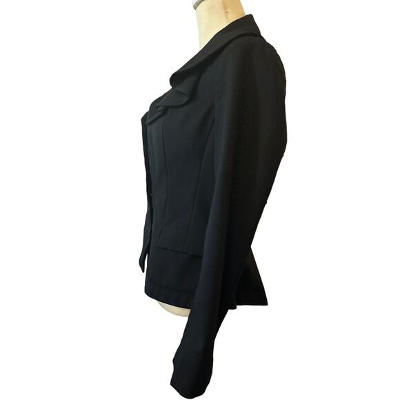 Millard Fillmore Anthropologie Wool Blend Black Blazer, Size Medium - Picture 4 of 8